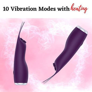 Damure's Bliss Magnetic Rechargeable Dual-Stimulation Vibrator for Women has 10 pleasure vibrations, gentle to intense, with warm and quiet modes.