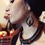Miniature : Blood Moon, Boucles d'oreilles pendantes