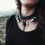 Miniature : Collier double rangs demi lune imposante 