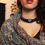 Miniature : Blood Moon, Collier Œil ras de cou 