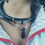 Miniature : Alien Child, Collier double rangs Crystal noir
