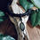 Miniature : Collier labradorite demi lune argentée 