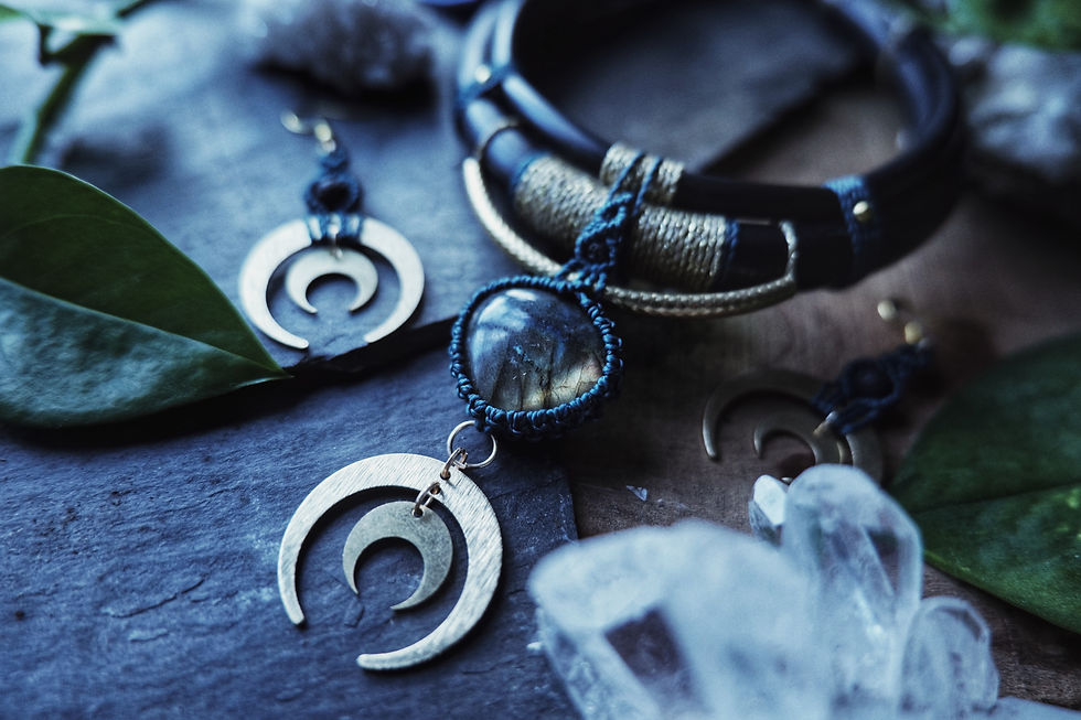 Thumbnail: Collier double rangs Labradorite 