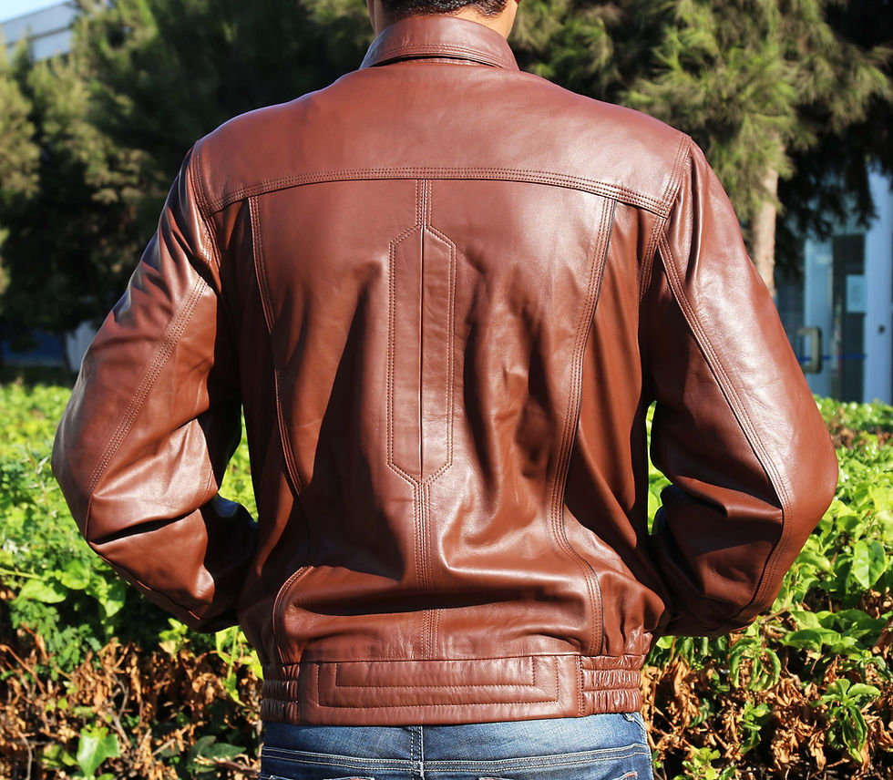 Thumbnail: Theo - Leather  Jacket  for Men - Leather Genuine