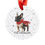 Thumbnail: Frenchie Christmas Ornament Front View