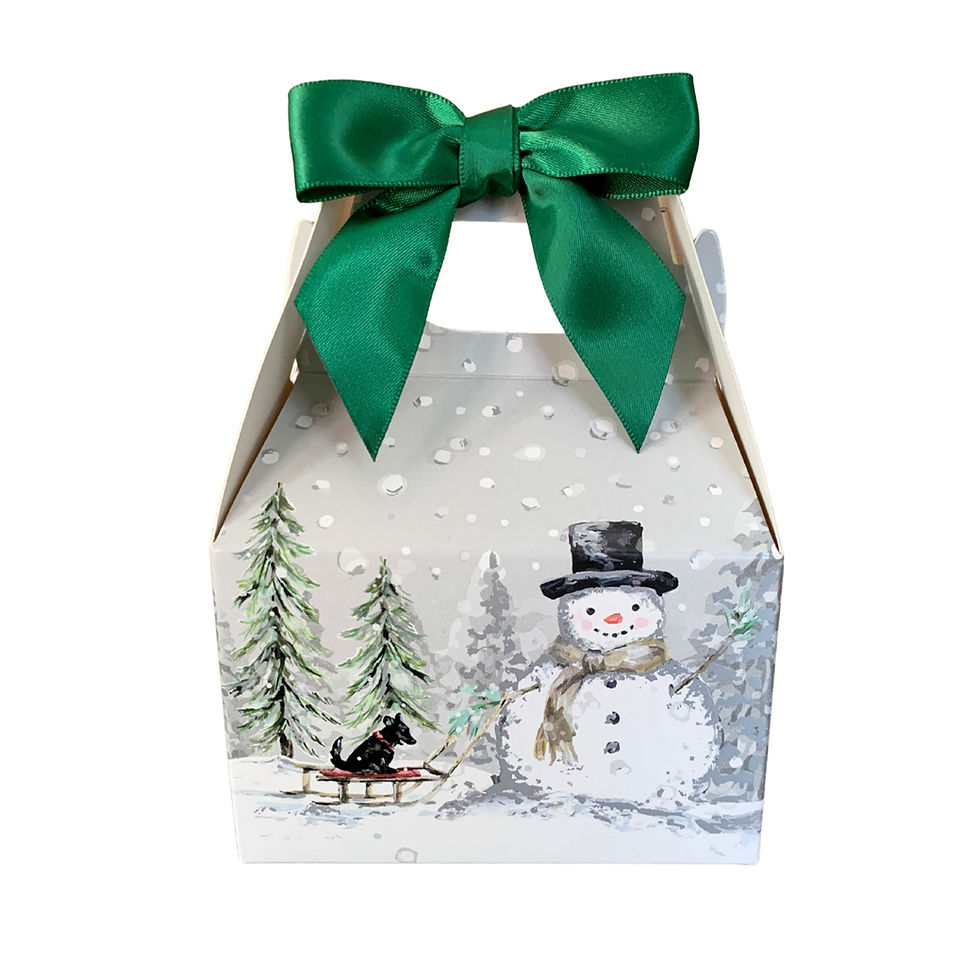 Dog Christmas Box Front View