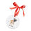 Thumbnail: Acrylic Pug Christmas Ornament Front View