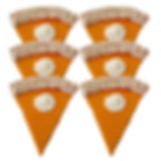 Thanksgiving Pumpkin Pie Dog Treats Front View