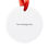Thumbnail: Regal Beagle Bakery Merry Christmas Custom Acrylic Cat Ornament Back View