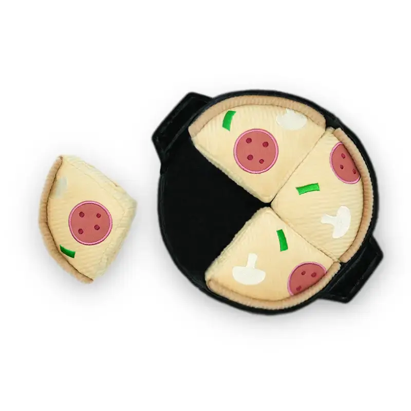 Thumbnail: Lambwolf Collective Deep Dish Pizza/Enrichment Dog Toy Top View