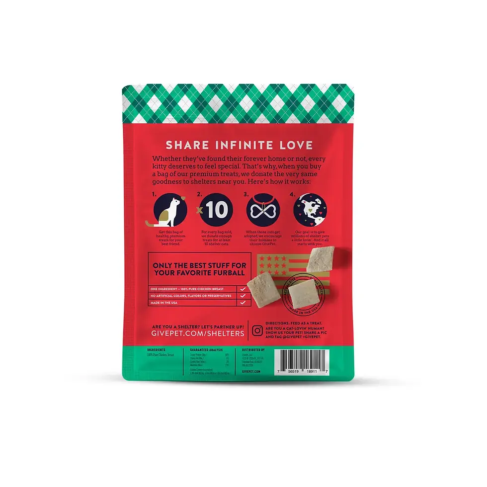 GivePet Cat Treats Back View