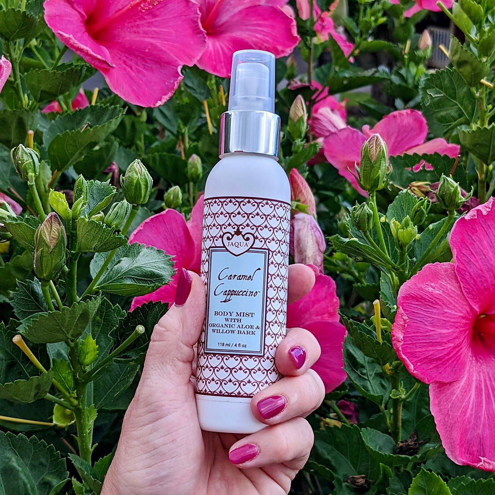 Thumbnail: Jaqua Caramel Cappuccino Hydrating Body Mist With Organic Aloe & Willow Bark