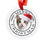 Thumbnail: Regal Beagle Bakery Merry Christmas Custom Acrylic Cat Ornament Front View