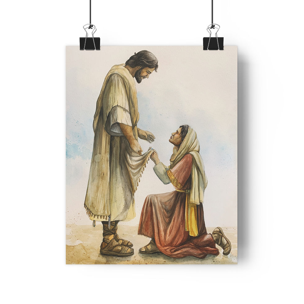 Thumbnail: "Your Faith Has Made You Well" Giclée Art Print 