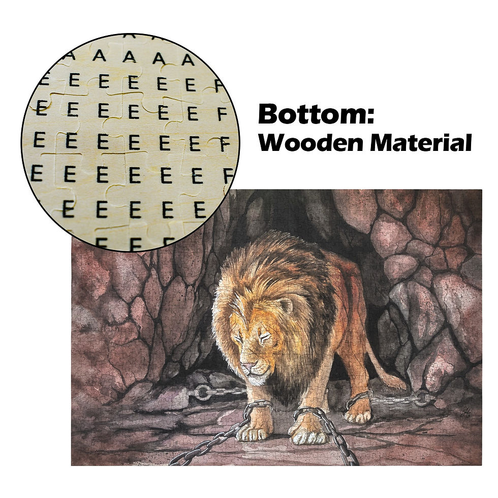 Thumbnail: He Bore Our Afflictions 1000-Piece Wooden Jigsaw Puzzle