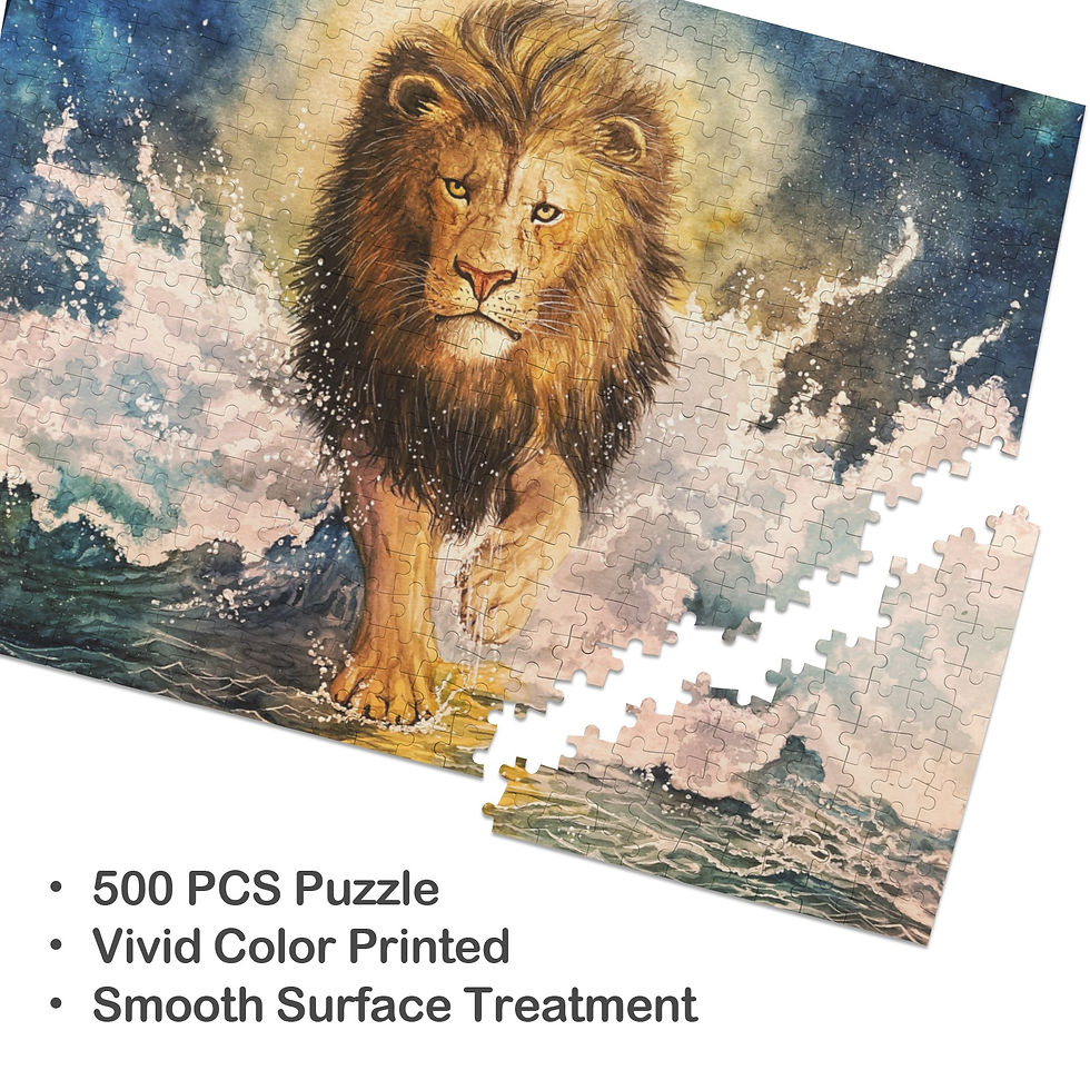 Thumbnail: He's Coming Back 500-Piece Wooden Jigsaw Puzzle