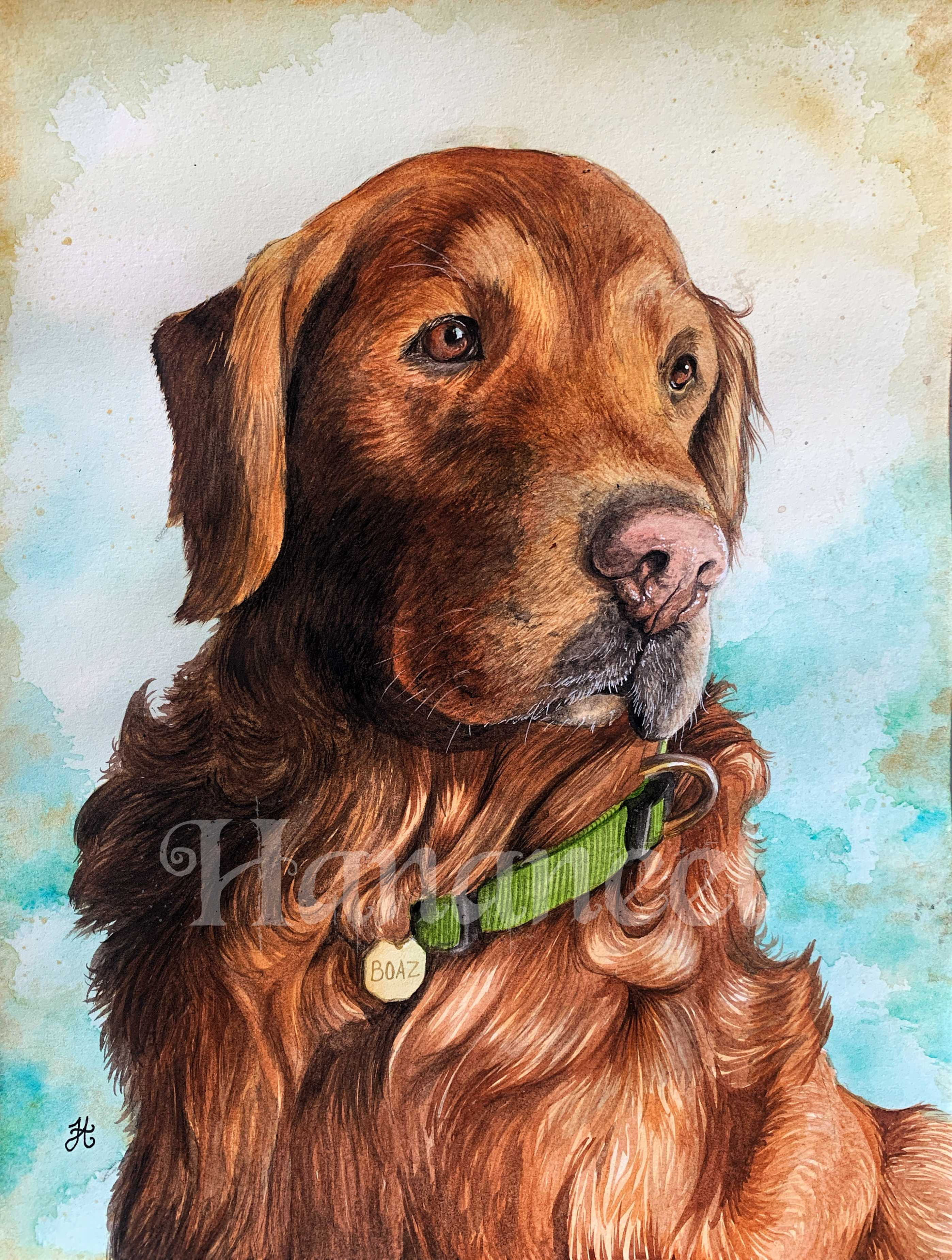 Signature Watercolor Pet Portrait