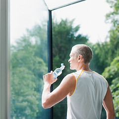 Man Drinking Water