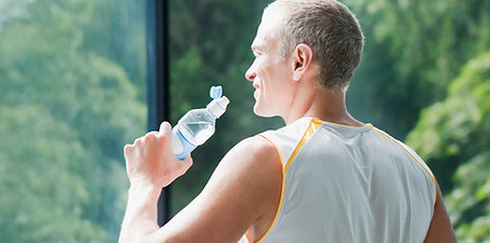 Man Drinking Water