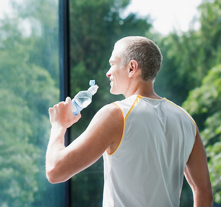 Man Drinking Water