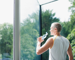 Man Drinking Water
