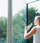 Man Drinking Water