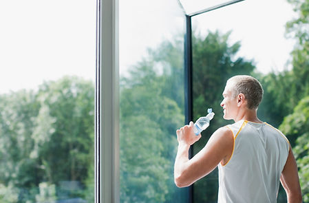 Man Drinking Water