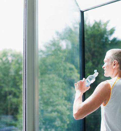 Man Drinking Water