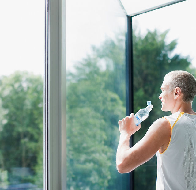 Man Drinking Water