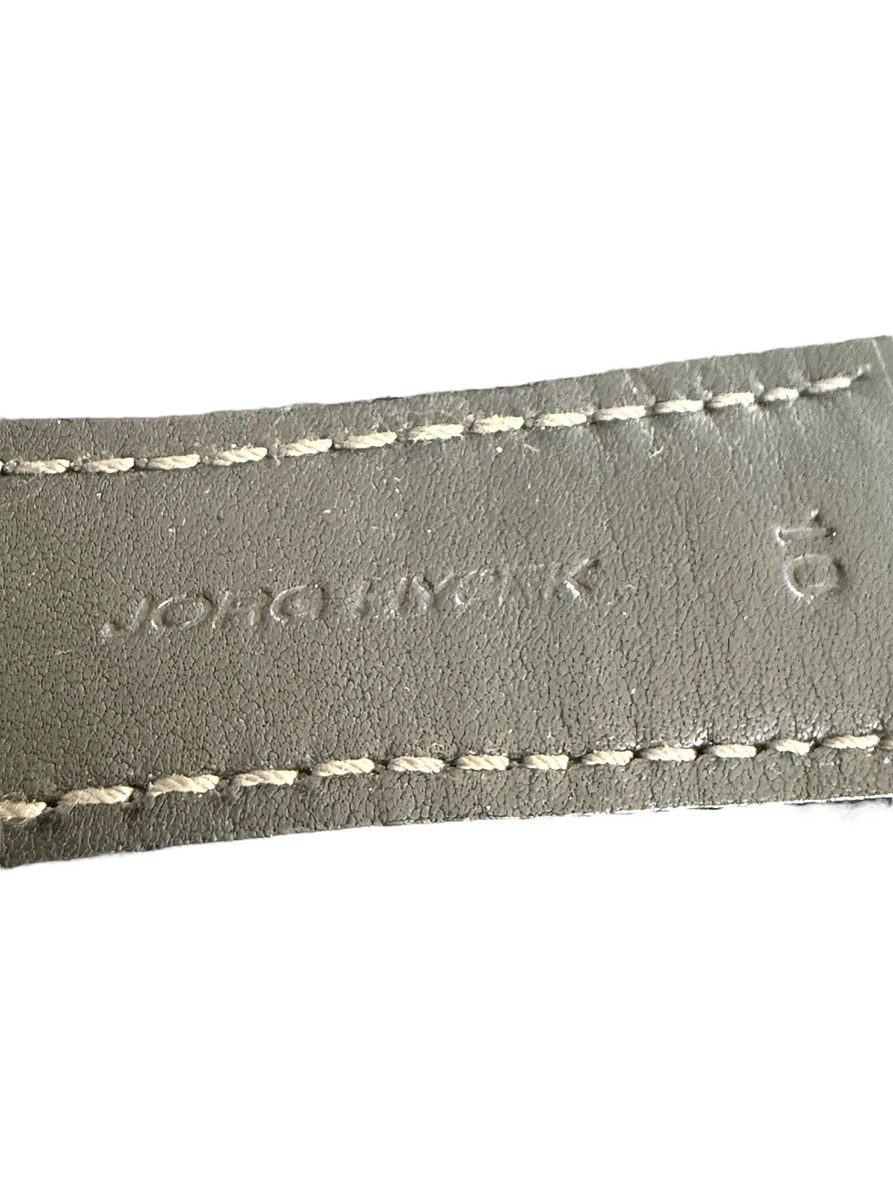 Miniature : Bracelet Jorg Hysek cuir Noir taille 10 NOS