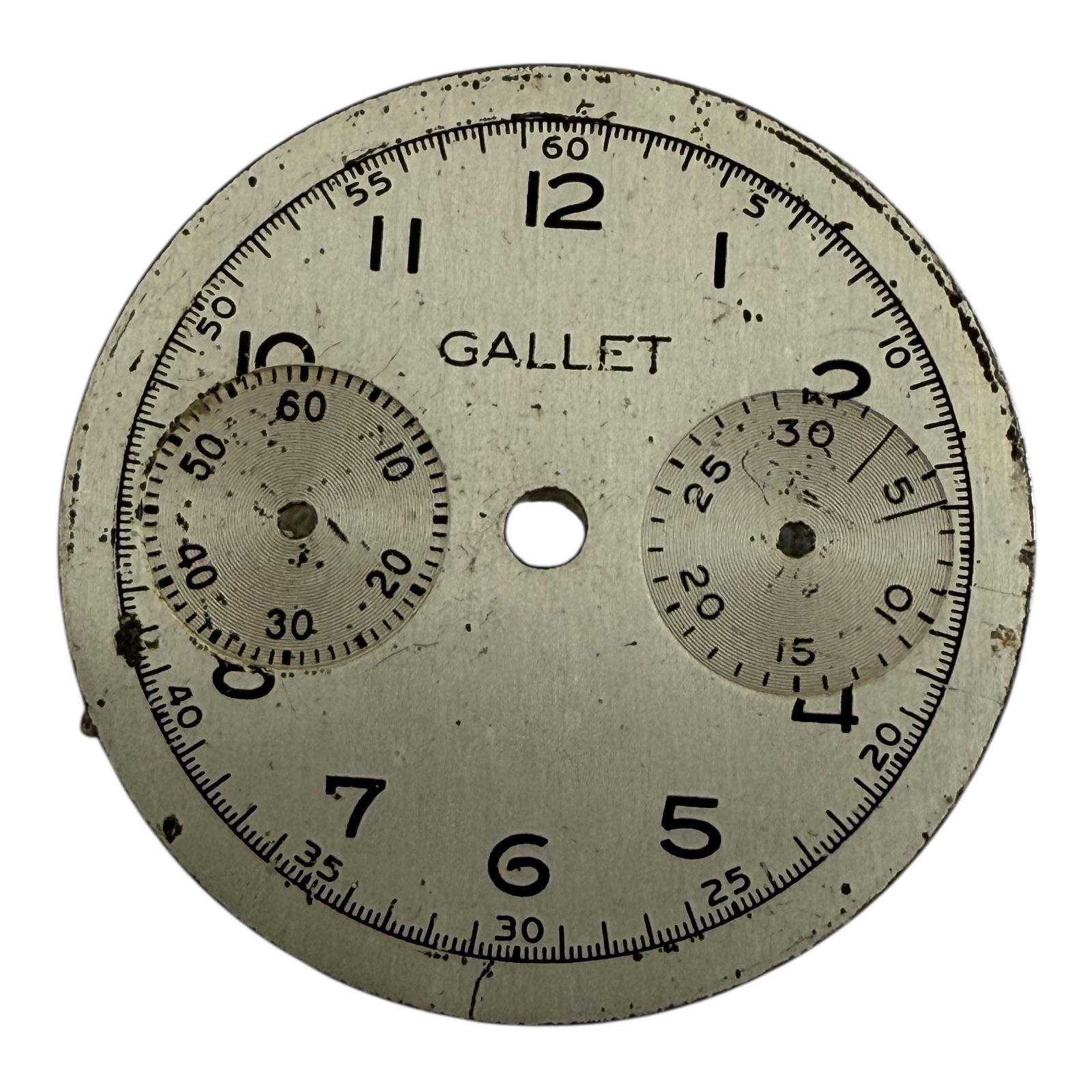 Cadran Vintage chronographe Gallet 23,60mm