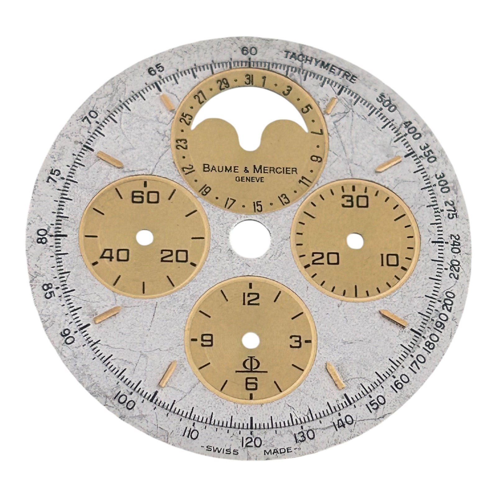 Cadran Baume & Mercier chronographe phase de lune 28,5mm