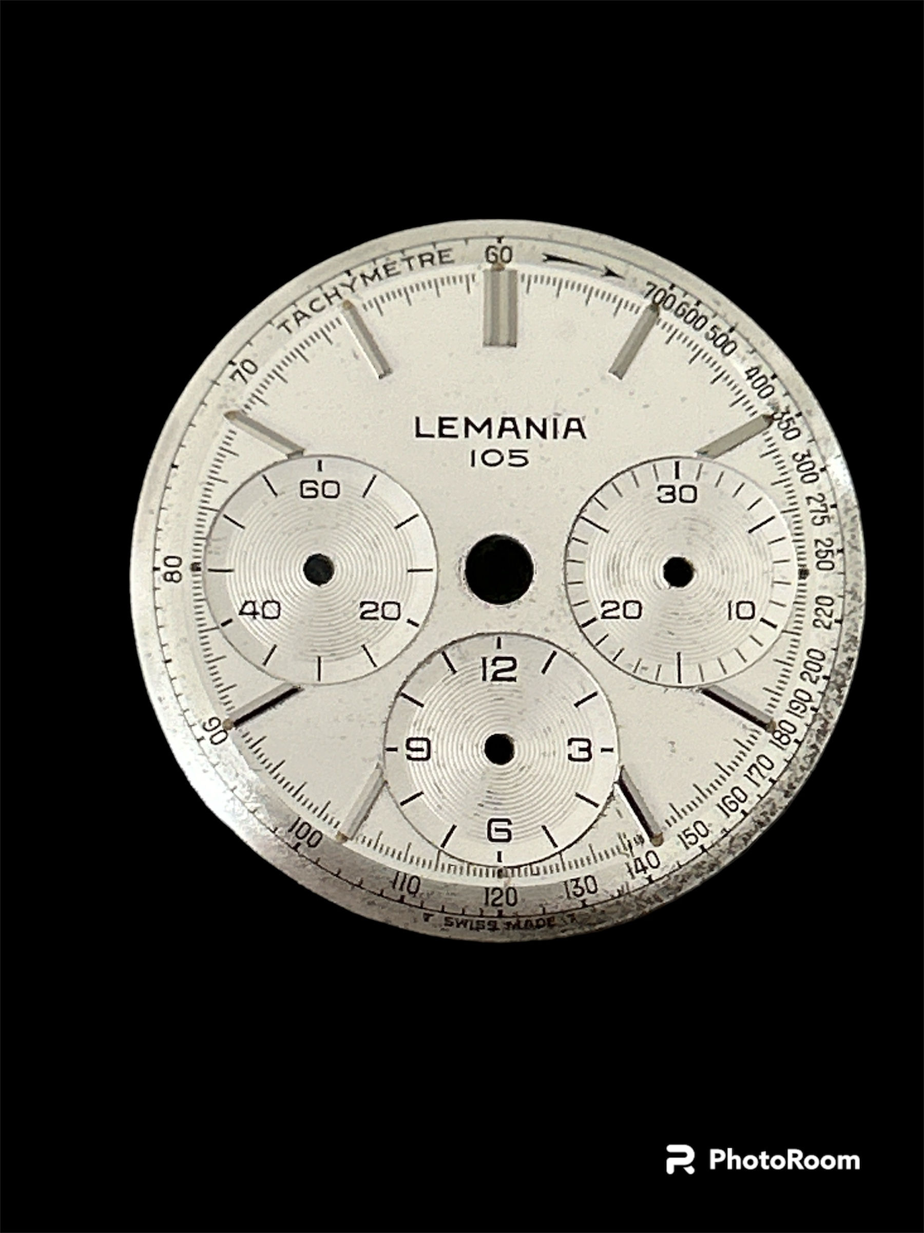 Cadran Lemania 105 chronographe 