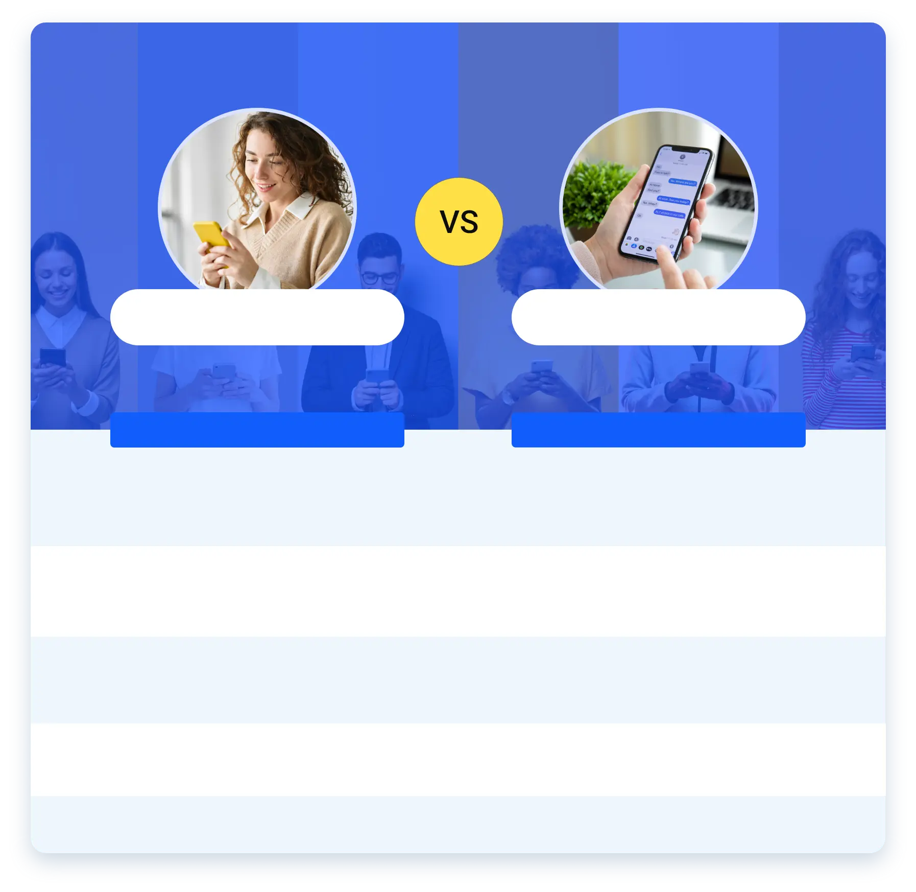VoIP texting vs Phone-to-Phone SMS