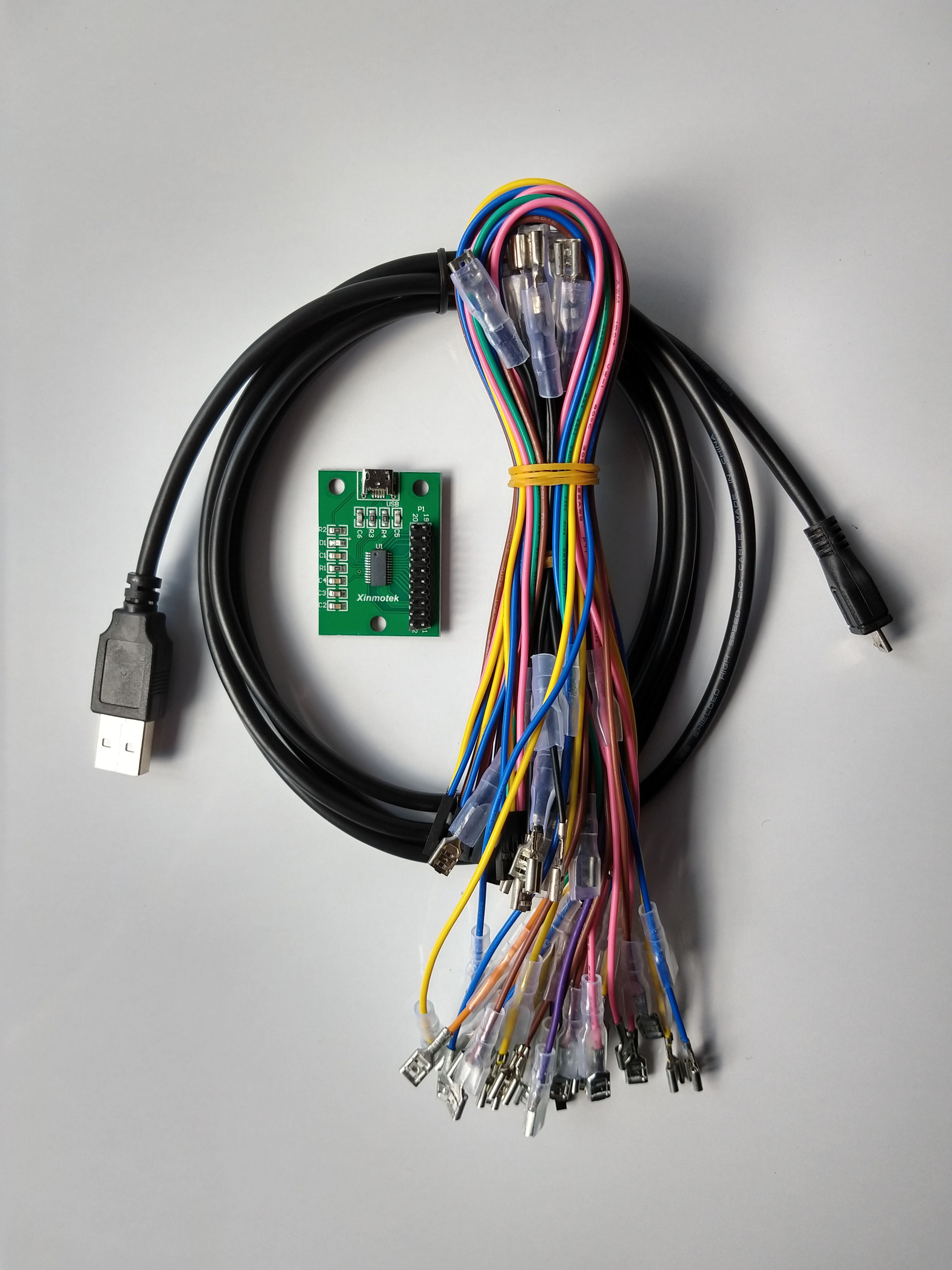 Interface Arcade (AC-1) Xinmotek XM-08 para PS3-PC- Raspberry PI (1 Player)