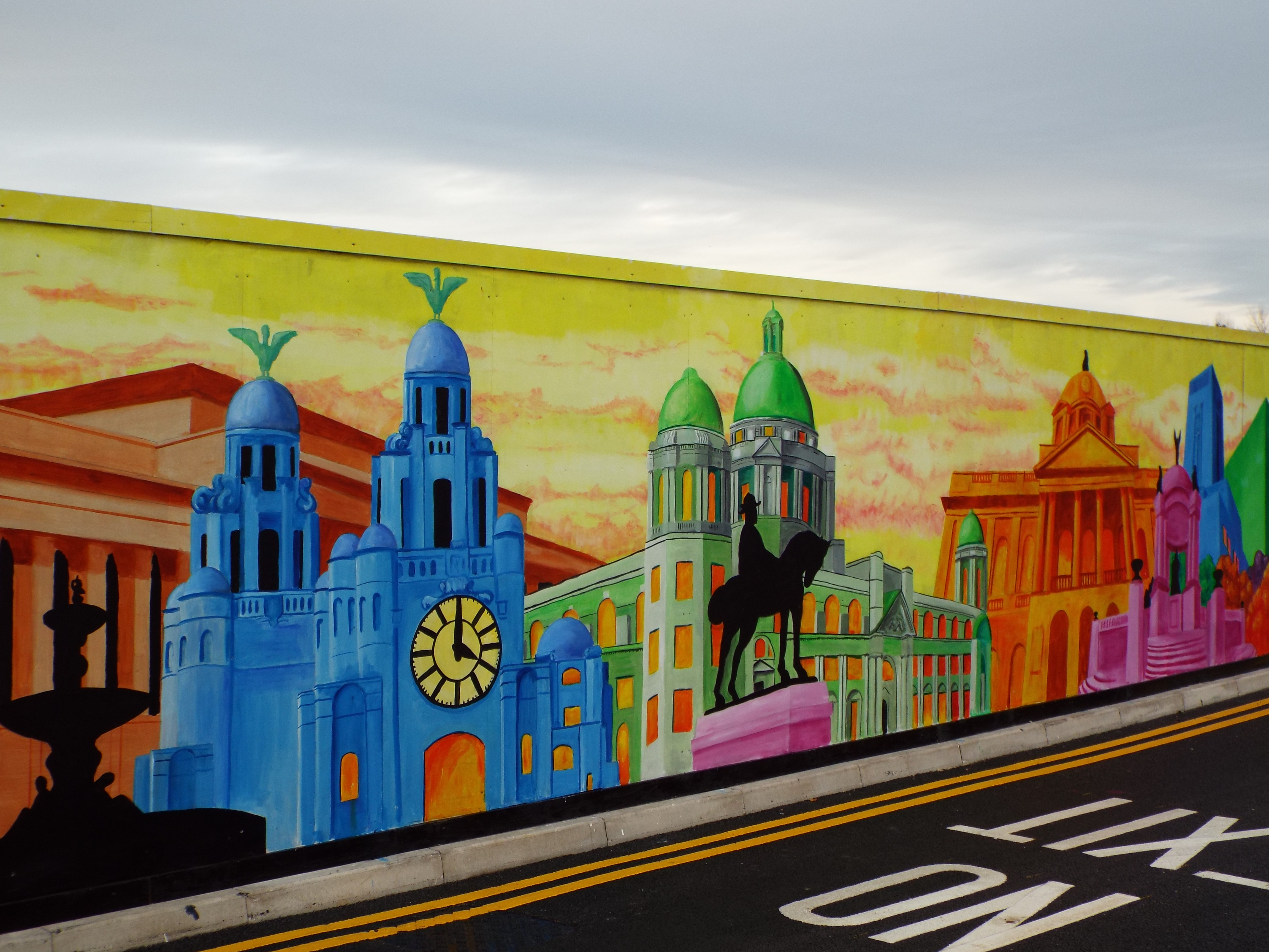 Liverpool Landmarks Mural Liverpool Paul Curtis Artwork