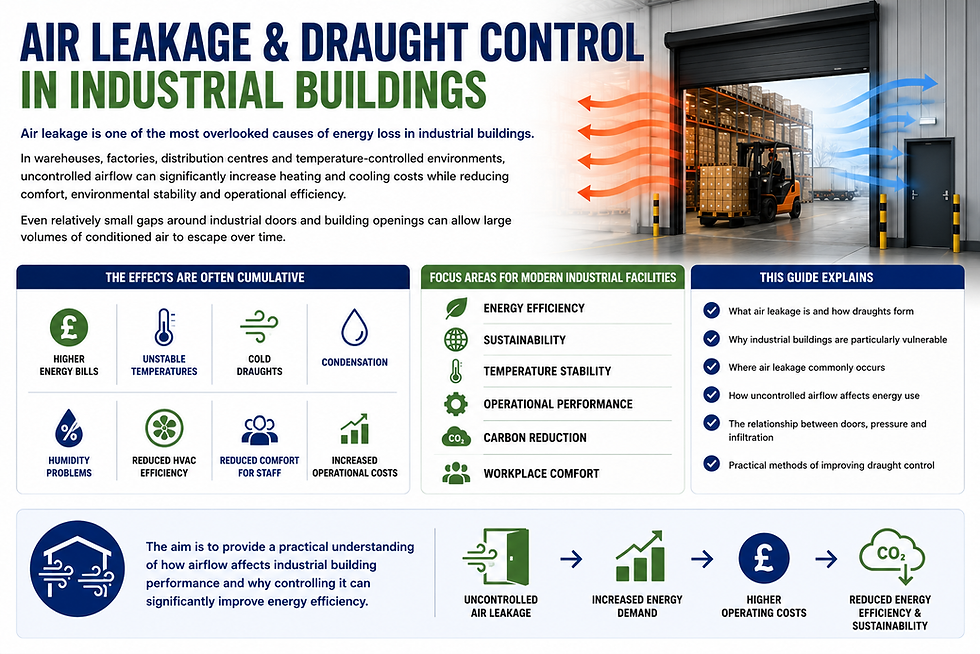 Air leakage & draught control in industrial buildings