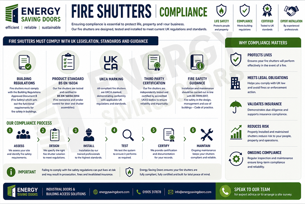 Fire shutter compliance