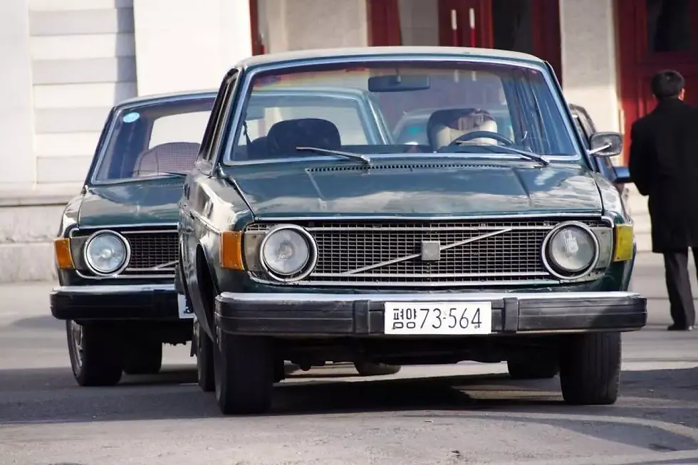Volvo 144 sedan in North Korea