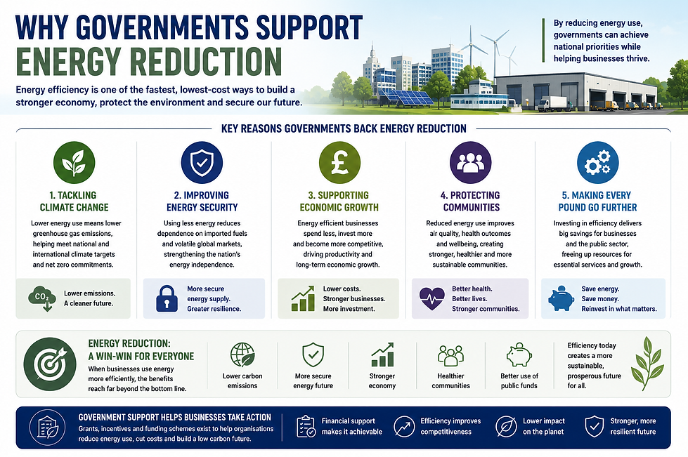 Why the Government supports energy reduction