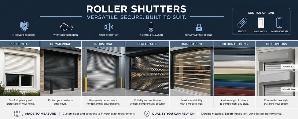 Roller shutter options