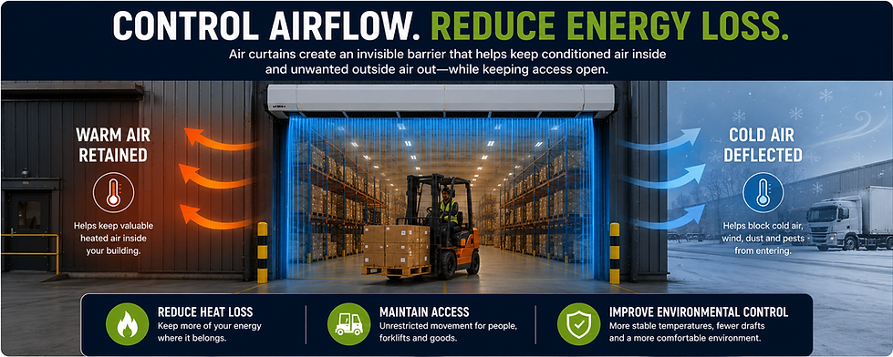 Create airflow and reduce energy loss