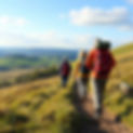 create an image with walkers walking in the UK countryside.jpg