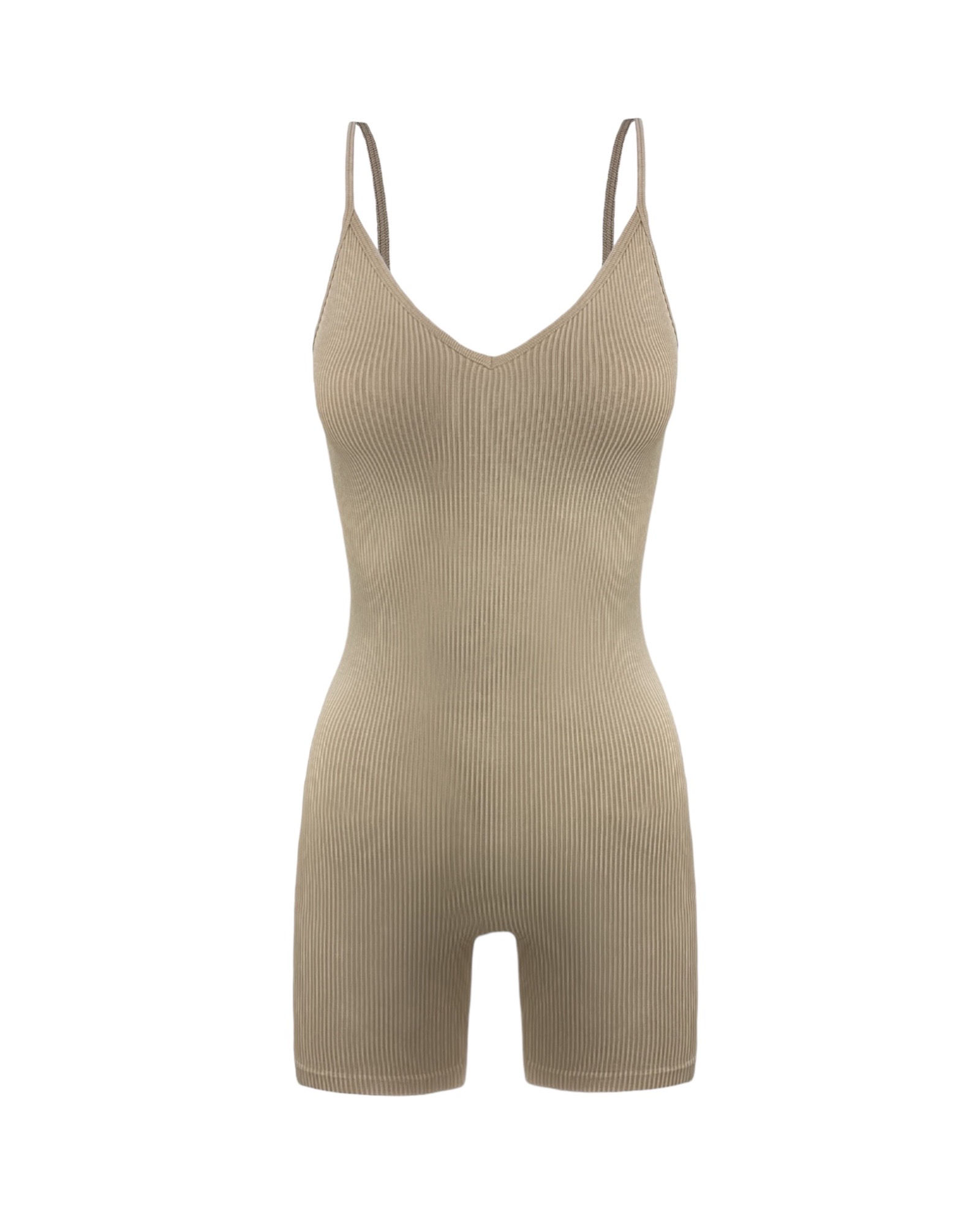 Axel Washed Romper - Peanut