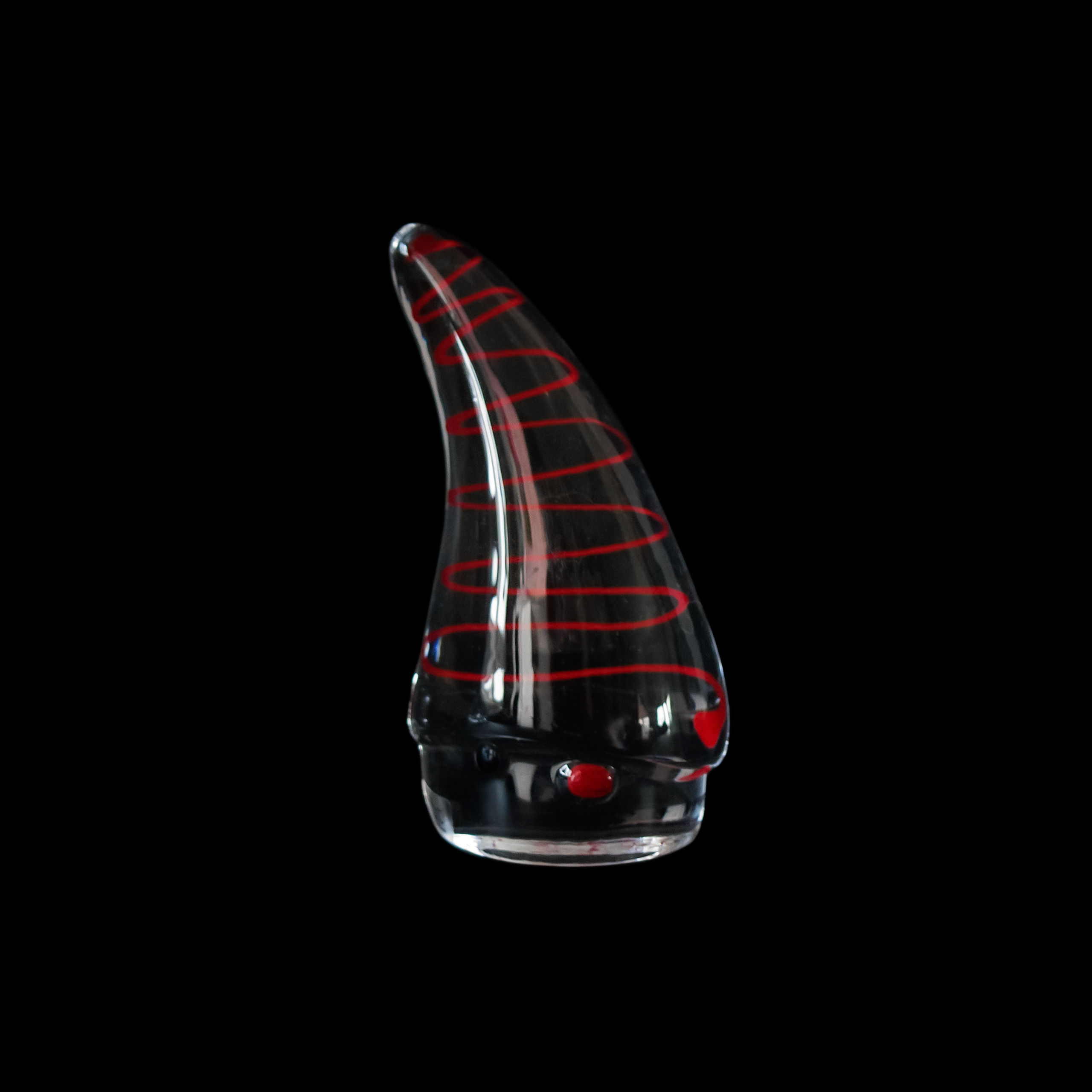 Vintage glass figurine of santa Claus from Sweden mid-century