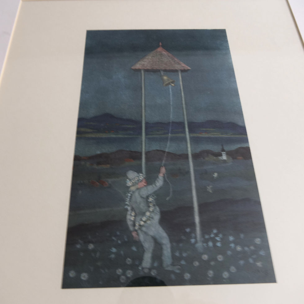 Thumbnail: "Vällingklockan" Vintage posters painted by Ivar Arosenius between 1906-1908