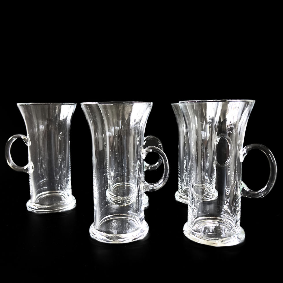 サムネイル： Vintage retro Irish coffee glass in crystal from Nuutajarvi, ARABIA Finl