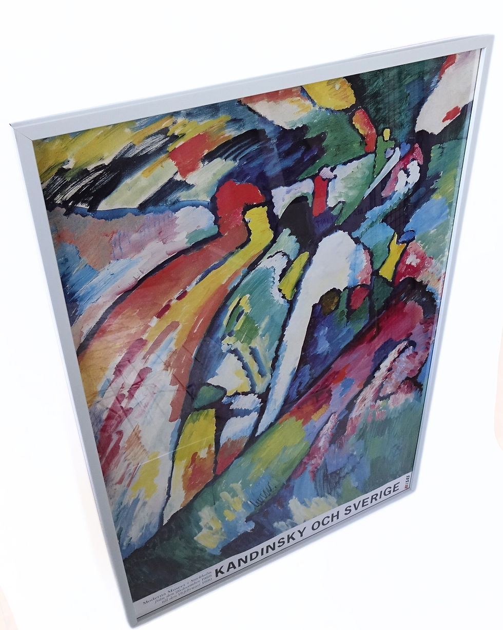 サムネイル： Original "Moderna Museet" poster of exhibition Kandinsky och Sverige 1990