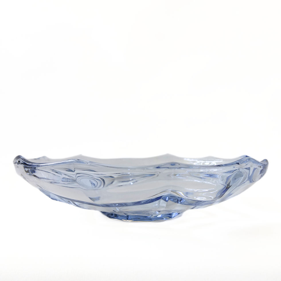 Thumbnail: Vintage retro light blue plate from Sweden mid-century