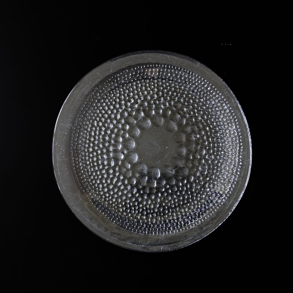 縮圖：Vintage Retro unique glass plates from LINDSHAMMAR Sweden 1970s. Set of three.